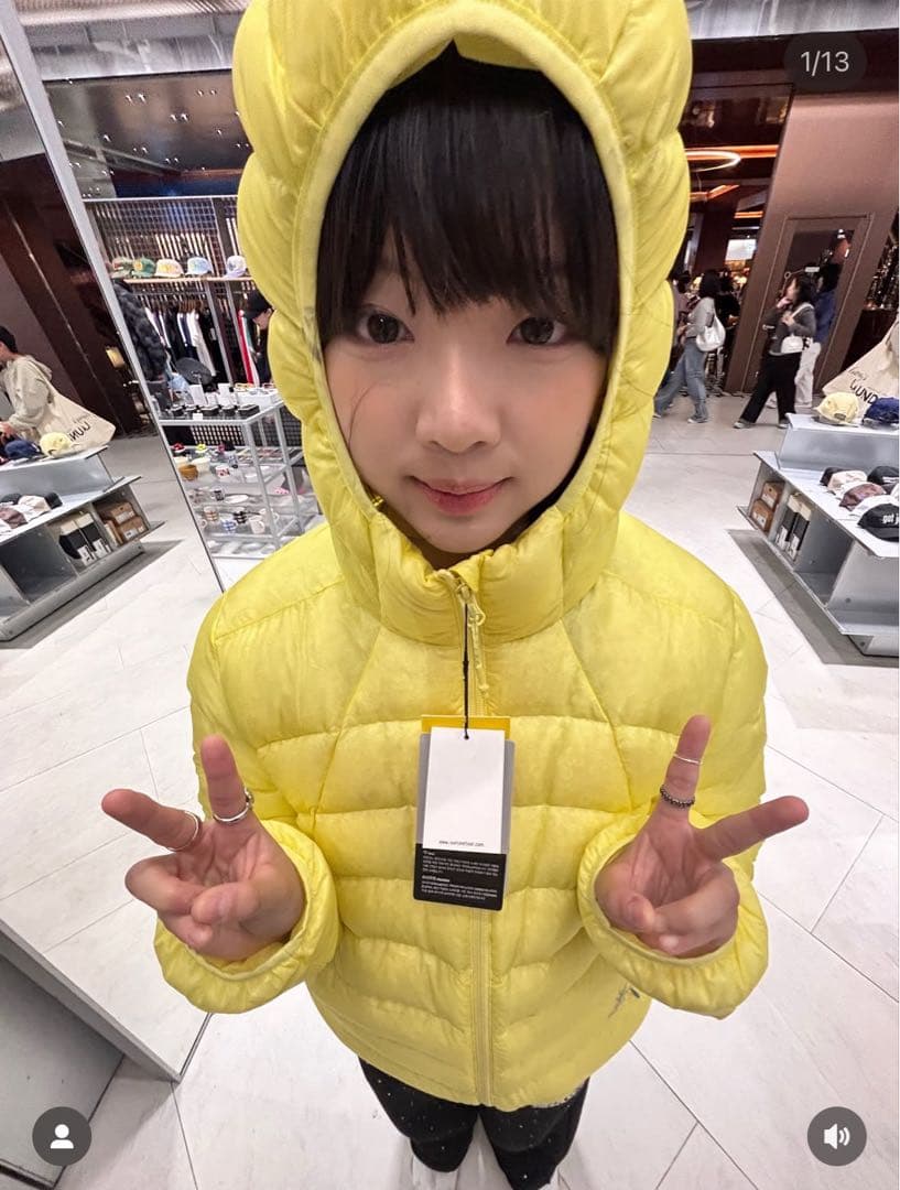 【完売品】SUNLOVE ダウンジャケット　イエロー