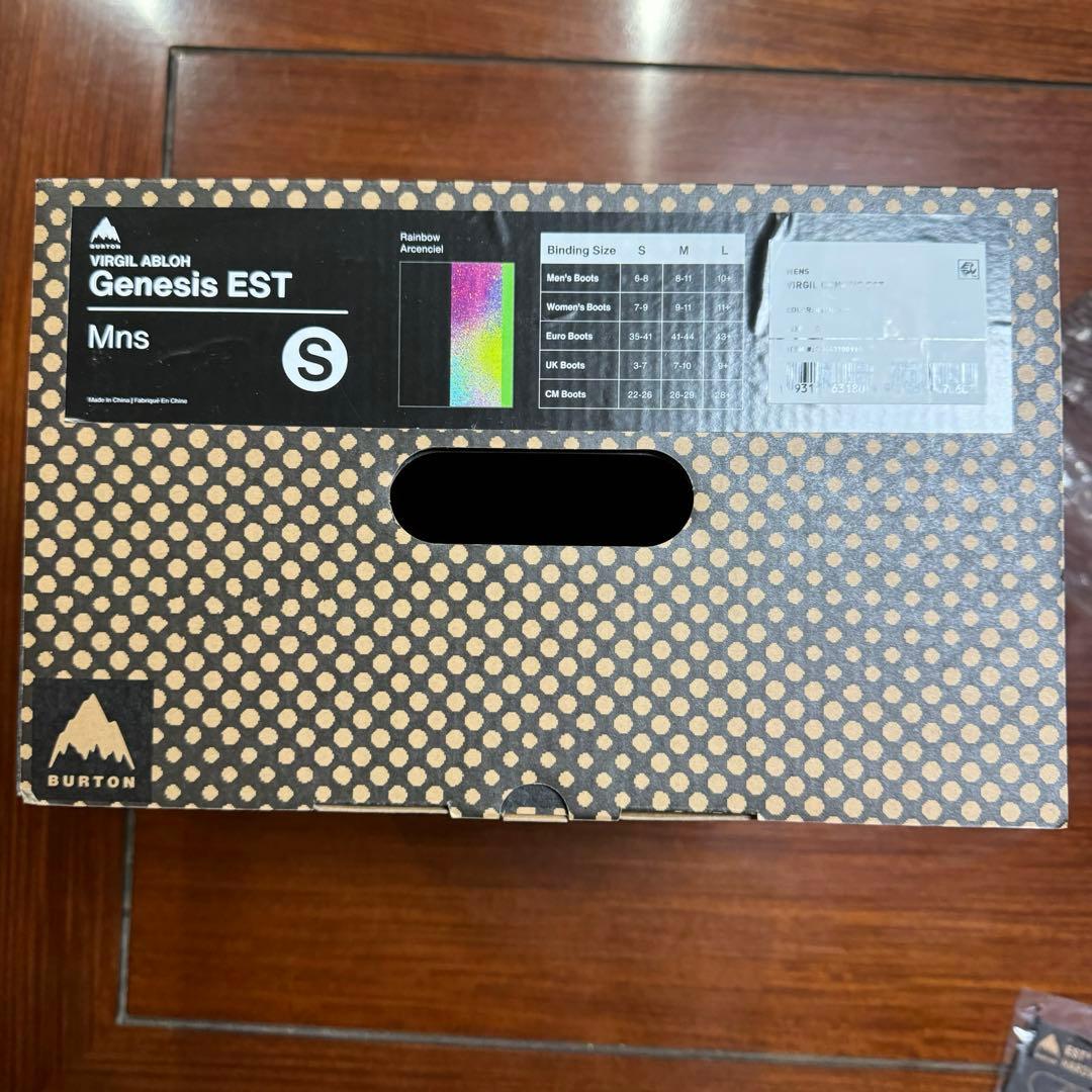 burton virgilabloh コラボ　ビンディング　メンズ　Sサイズ