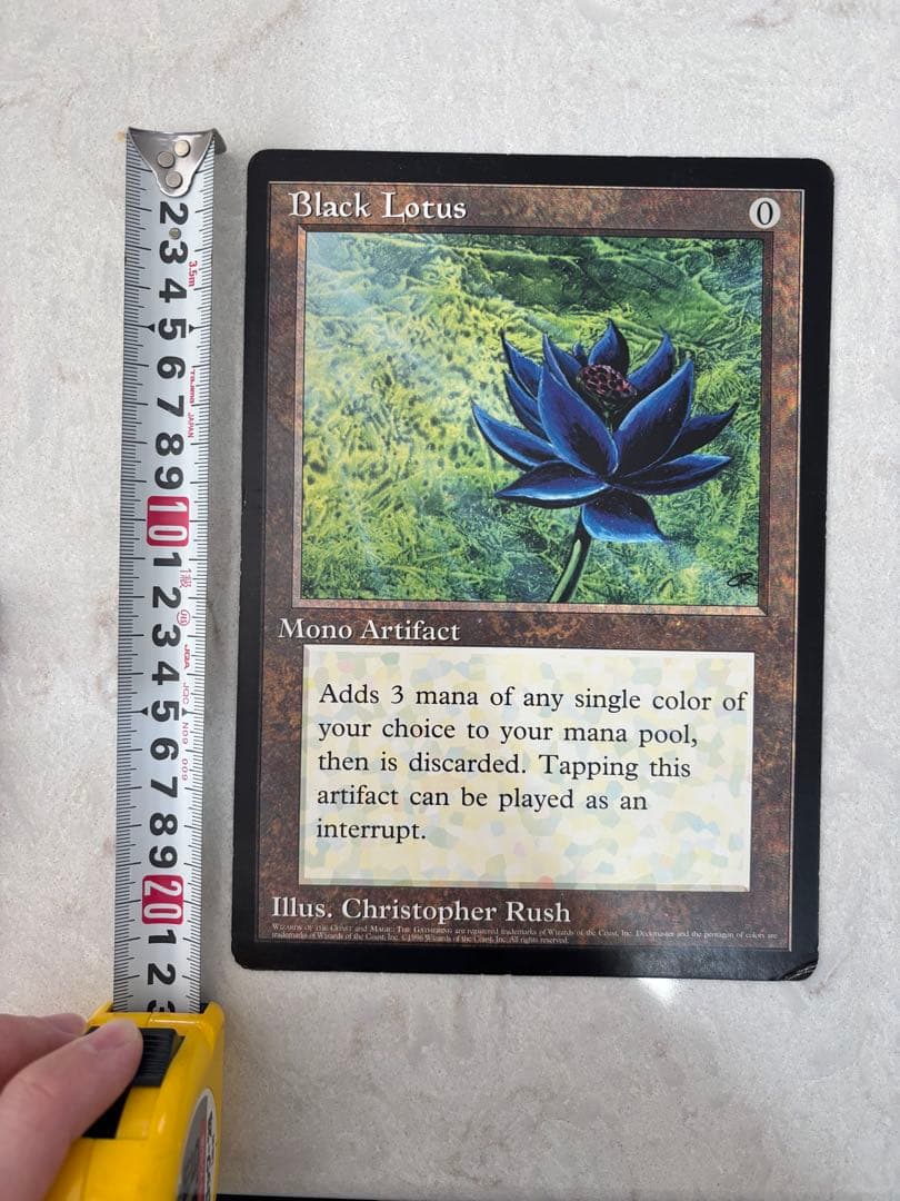 プロモーション用大きいサイズ Black Lotus マジック：ザ・ギャザリング