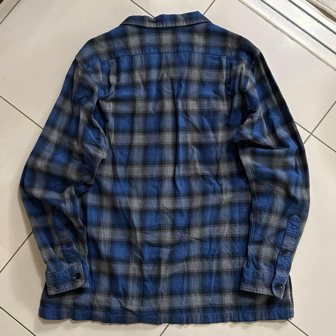 90's ラルフローレン オンブレシャツ \"SKI CAMP\" LARGE