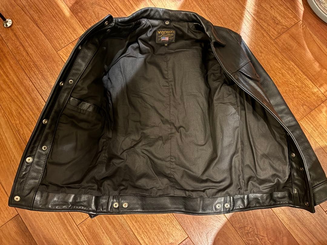 Vanson バンソン DJCB 3rd型 レザー ライダース ジャケット