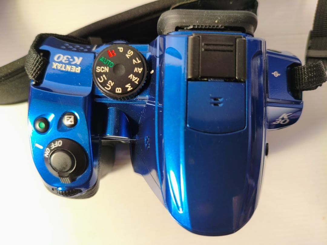 【H2さん専用出品】【黒死病対策】【内臓電池交換】PENTAX K-30青