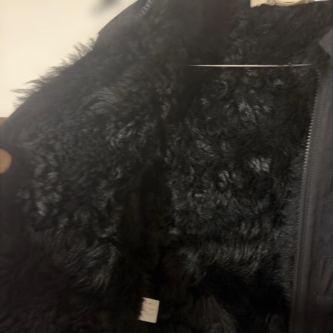 MARNI ムートン シングルライダースジャケット