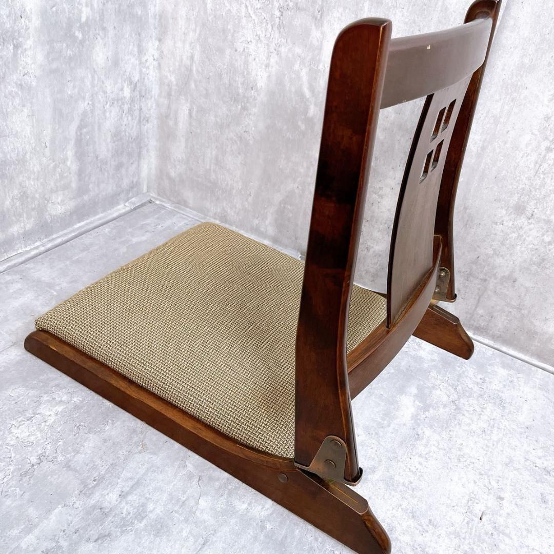 【美品】光製作所 hikari 折りたたみ座椅子 ２脚 和室 旅館 昭和レトロ