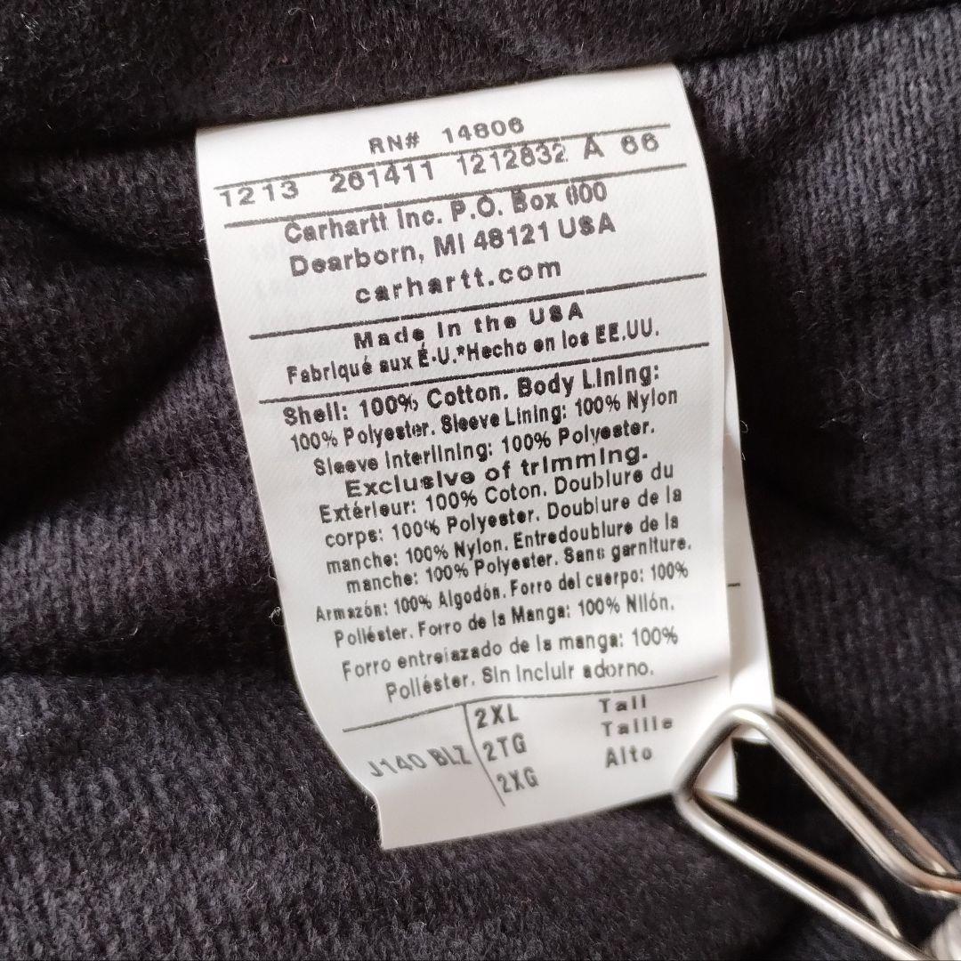 タグ付き新品　カーハート　オレンジ　2XL　ダック　アクティブジャケット