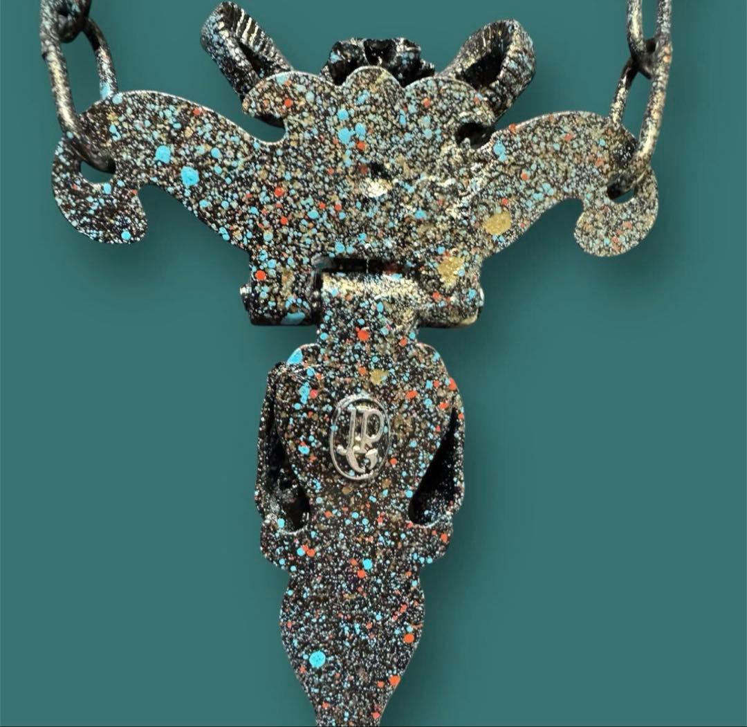 C*y様 ★1点物★ジャンポールゴルチエ★バッファロースカルヘッドカルマネックレ