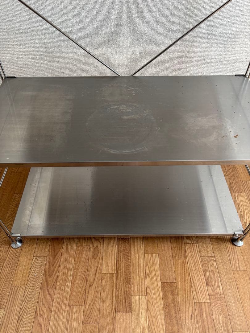 無印良品　ステンレスユニットシェルフ・ステンレス棚セット・ワイド・小