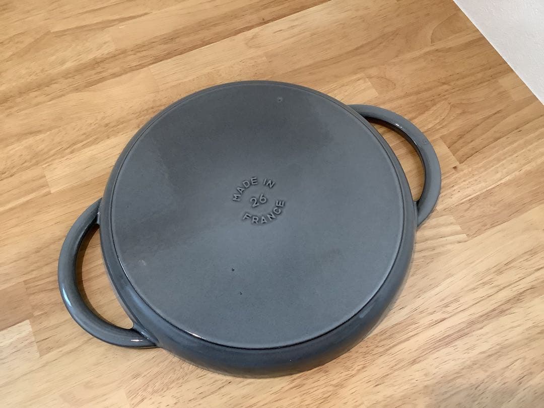 【一回使用】ストウブ　グリルパン　26cm グレー