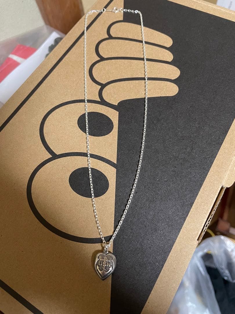 40s　スウィートハートジュエリー　WW2　シルバー チャーム　USN 軍　★