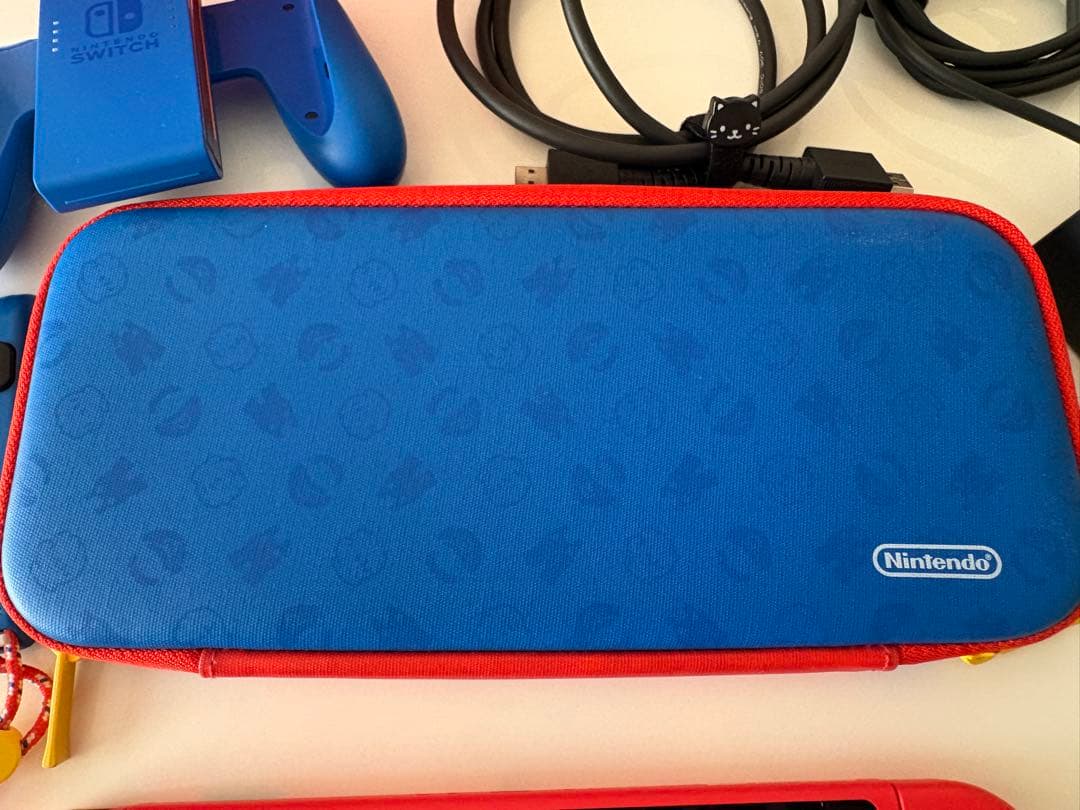 Nintendo Switch マリオレッド×ブルー セット【箱無】SDカード付