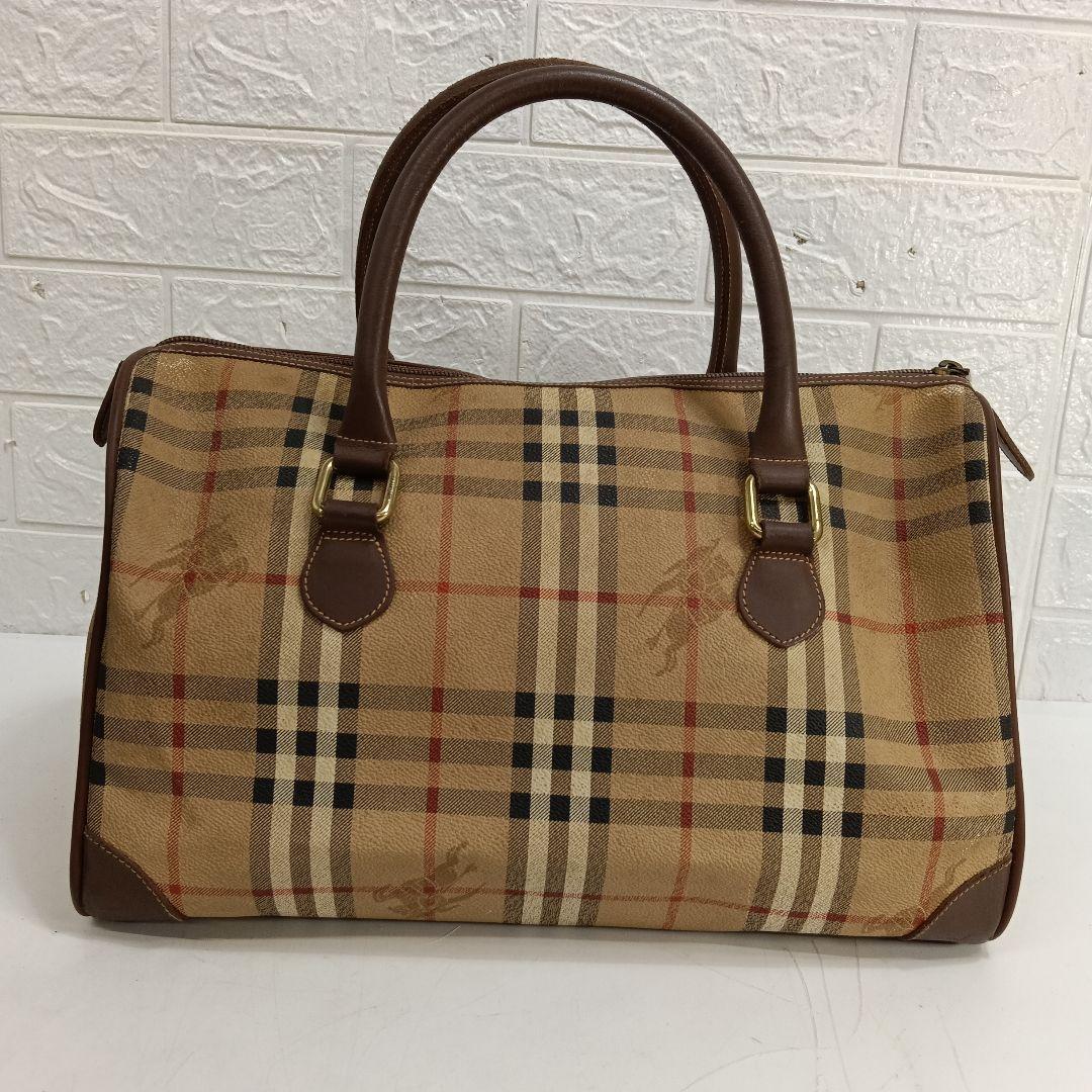 Burberrys チェック柄 ボストンバッグ上19