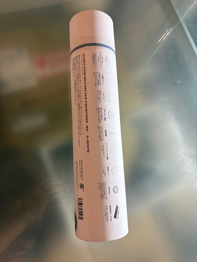 SALONIA サロニア スチームモイスチャーストレートアイロン ホワイト