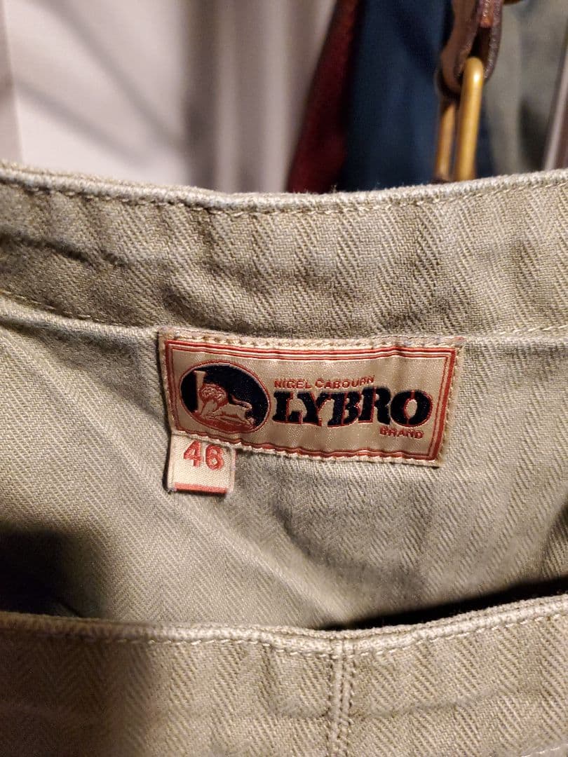 パンツ Nigel Cabourn LYBRO NAVAL DUNGAREE 46