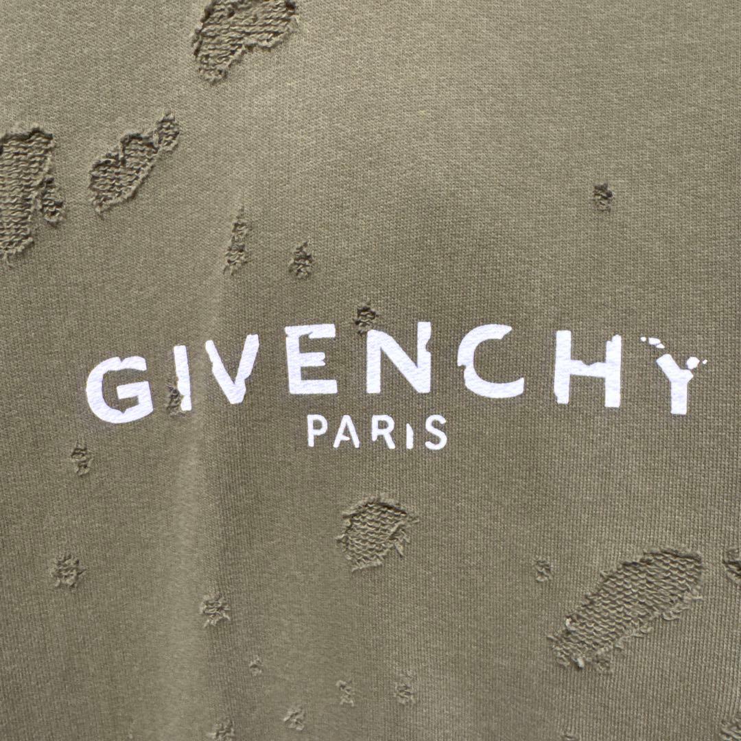 GIVENCHY ダメージパーカー　L