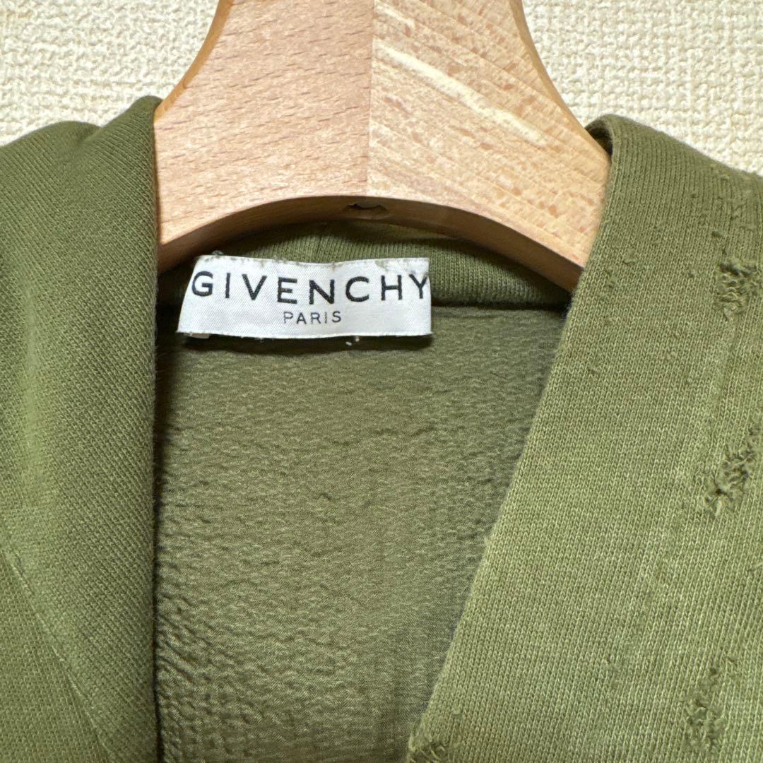 GIVENCHY ダメージパーカー　L