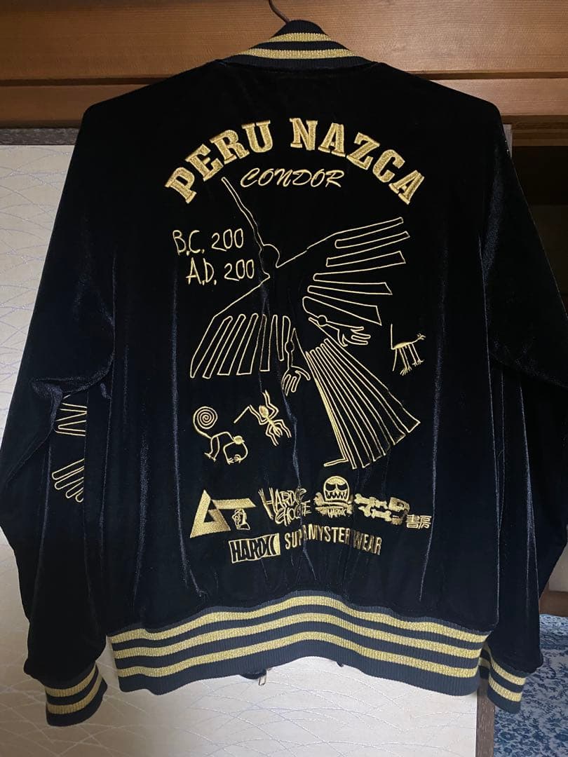 2021ナスカジャン　別珍ブラックM ハードコアチョコレート　入手困難廃盤