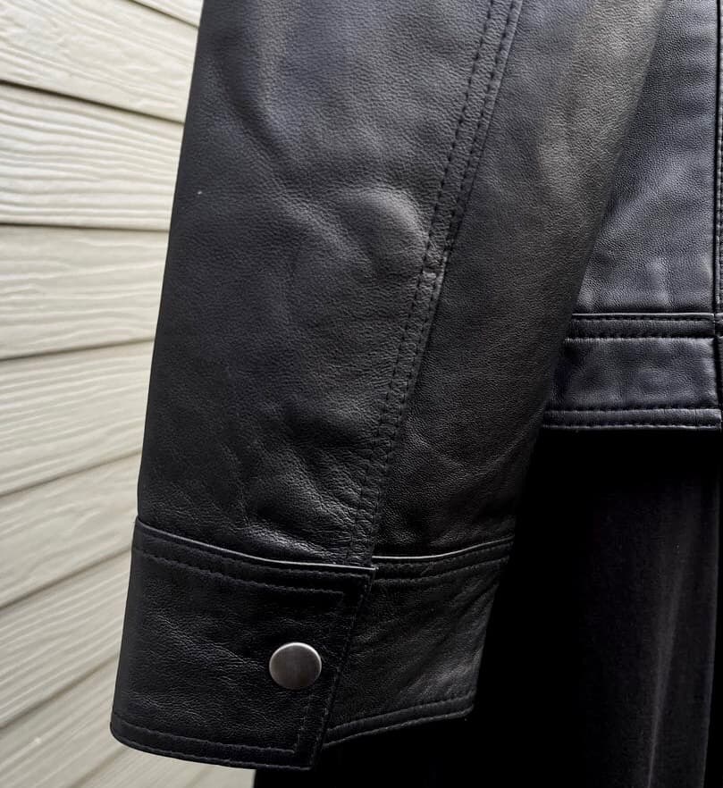 【新品】ラムレザーシングルライダースジャケット ミセスLL 13号ゆったりサイズ