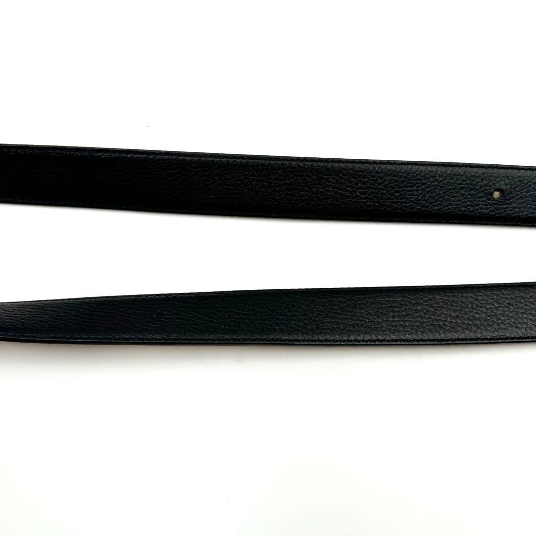 美品✨LOEWE ロエベ　ベルト　リバーシブル　アナグラム　本革　ゴールド　黒