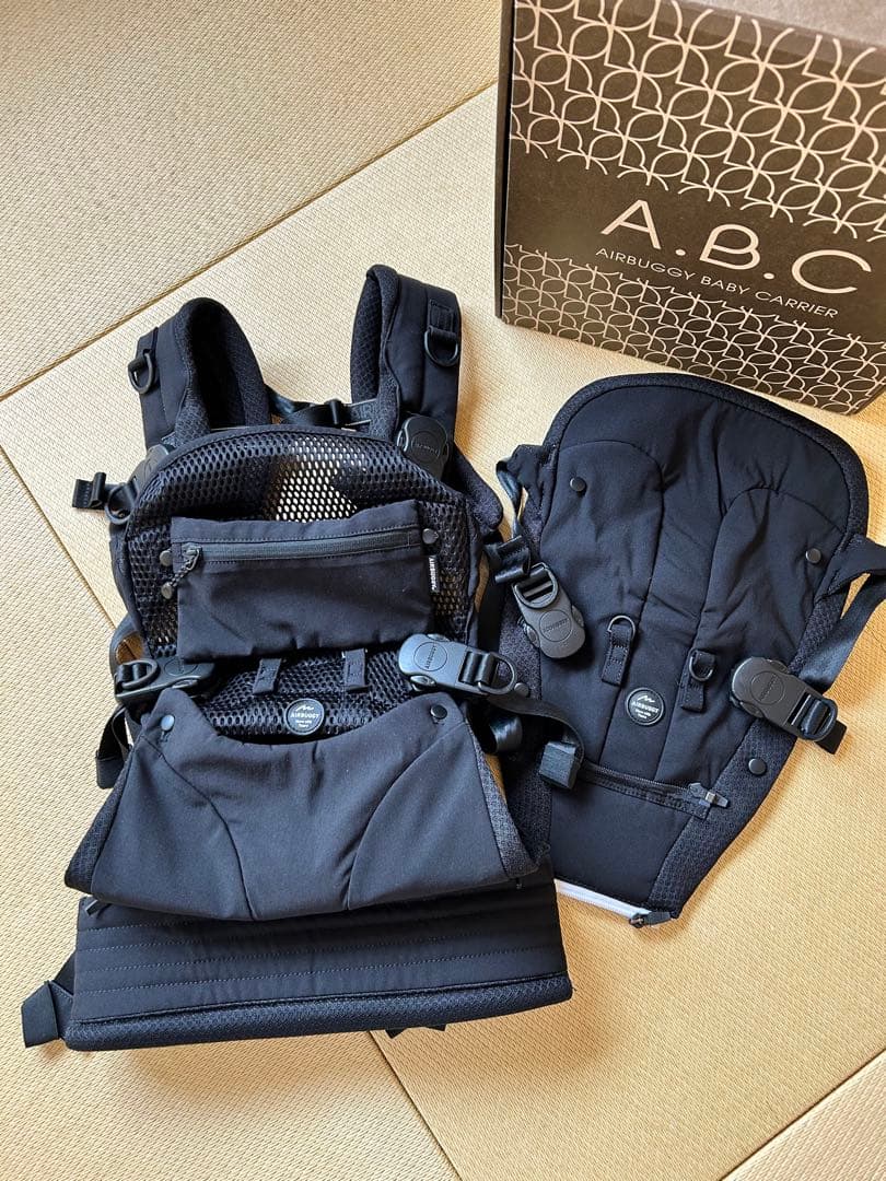 《再値下げ》A.B.C. エアバギー　ベビーキャリア ブラック
