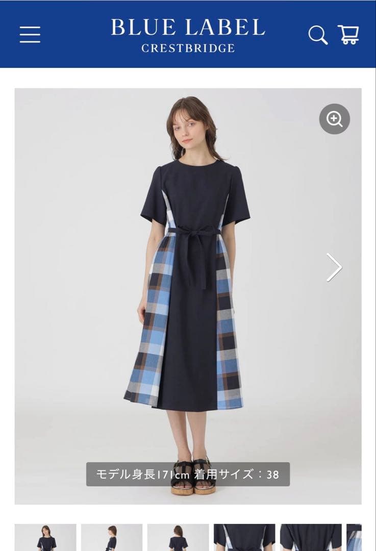SALE⭐︎ブルーレーベル　クレストブリッジ　ワンピース　完売品　美品　36サイズ