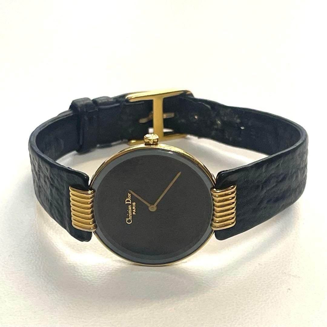 稼動品　Christian Dior ディオール　クォーツ時計 黒