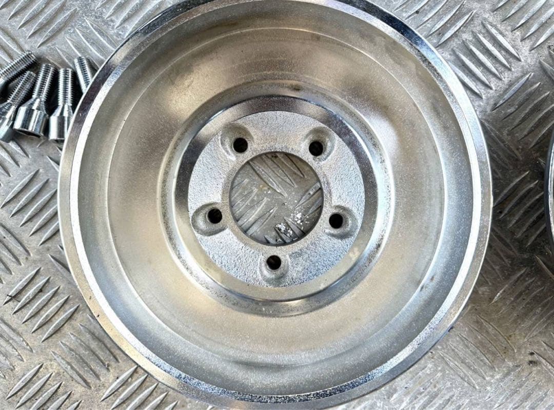 V-TWIN製74スプリンガー ドラムブレーキ クロームセット シングルカム仕様