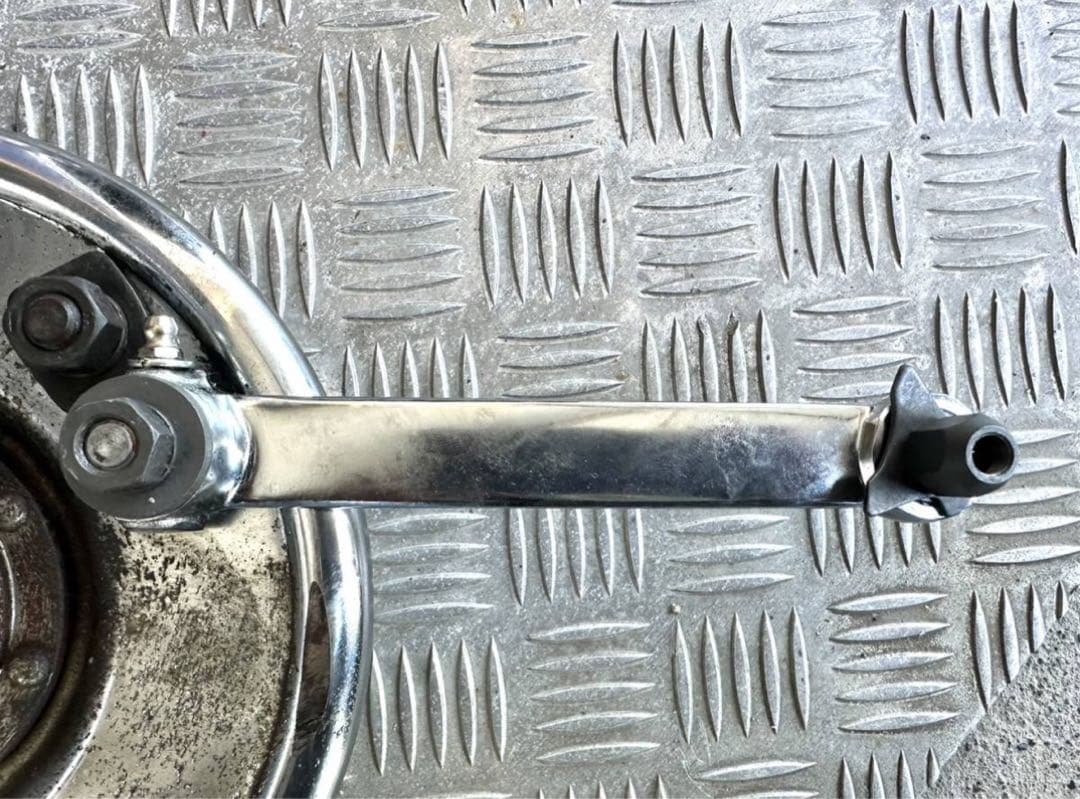 V-TWIN製74スプリンガー ドラムブレーキ クロームセット シングルカム仕様