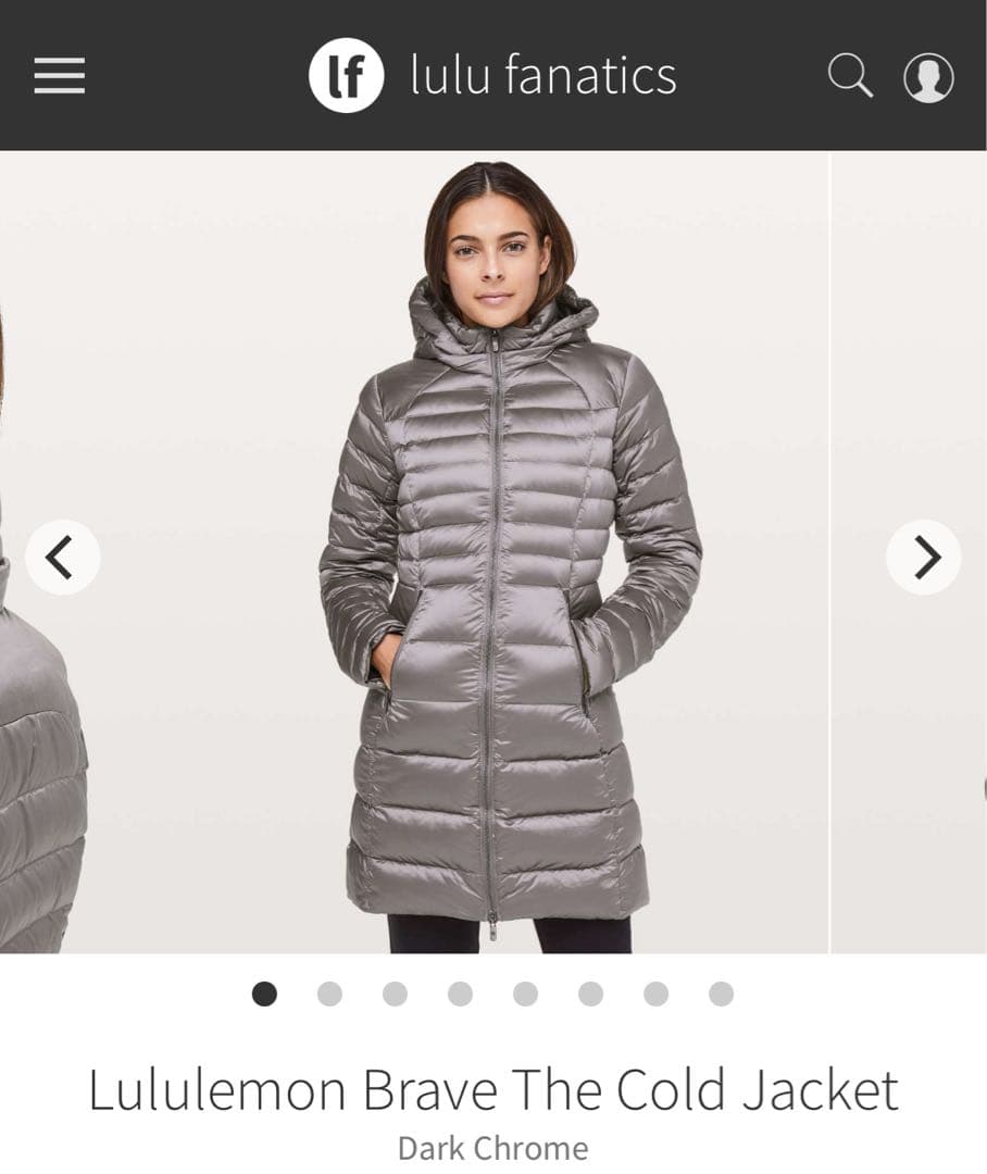 lululemon cold jacket サイズ4