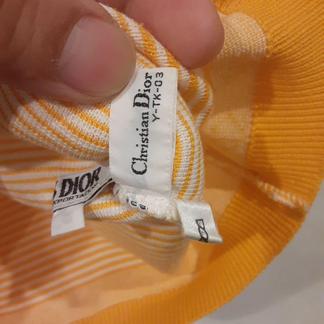 クリスチャン・ディオール CD タンクトップ オレンジ 水着 キャミソール