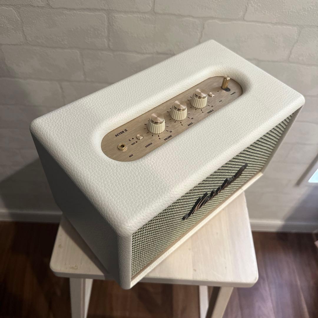 <箱付き美品>Marshallスピーカー acton ii ホワイト
