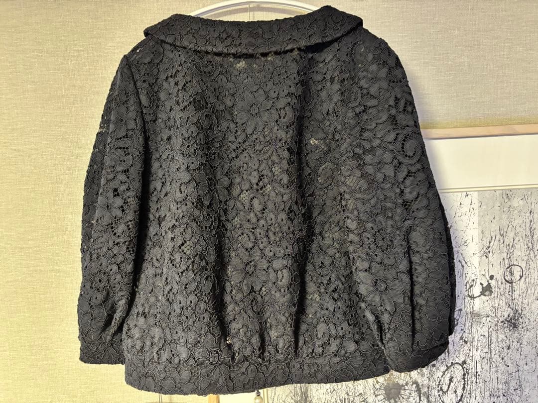 【新品未使用タグ付き】ルネ Rene ジャケット　黒　ブラック　七分丈