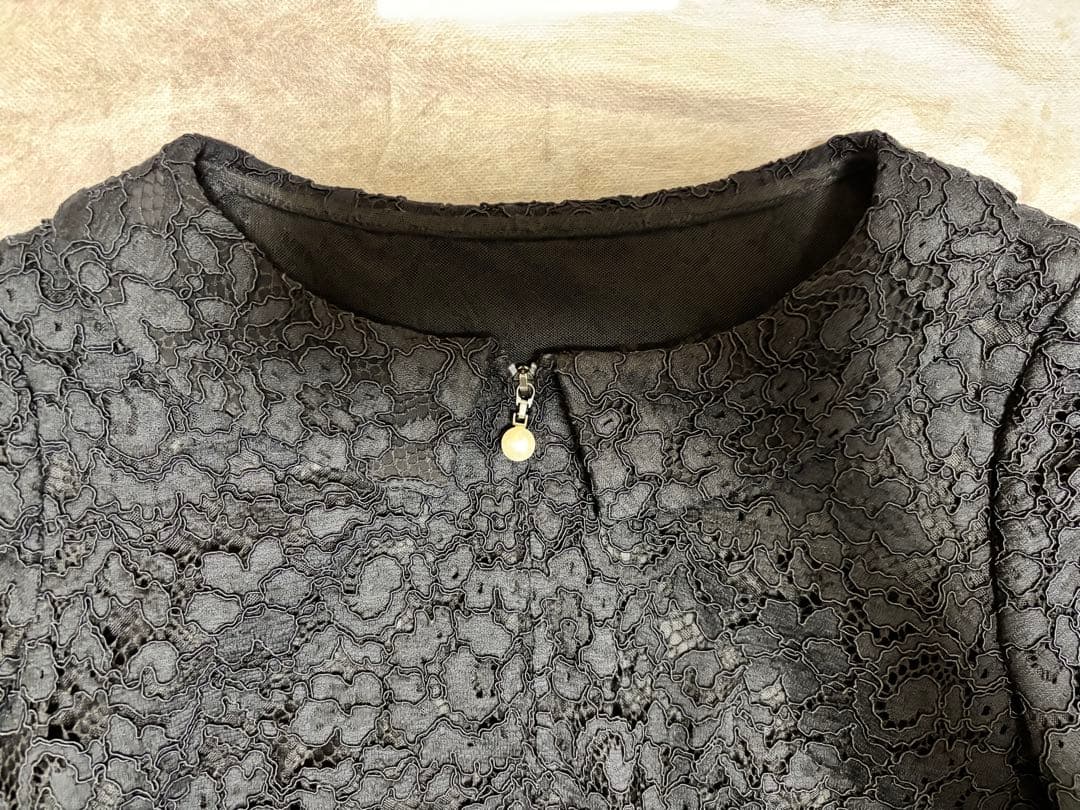 【新品未使用タグ付き】ルネ Rene ジャケット　黒　ブラック　七分丈