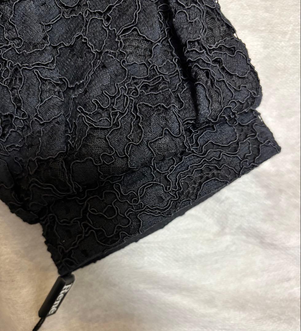 【新品未使用タグ付き】ルネ Rene ジャケット　黒　ブラック　七分丈