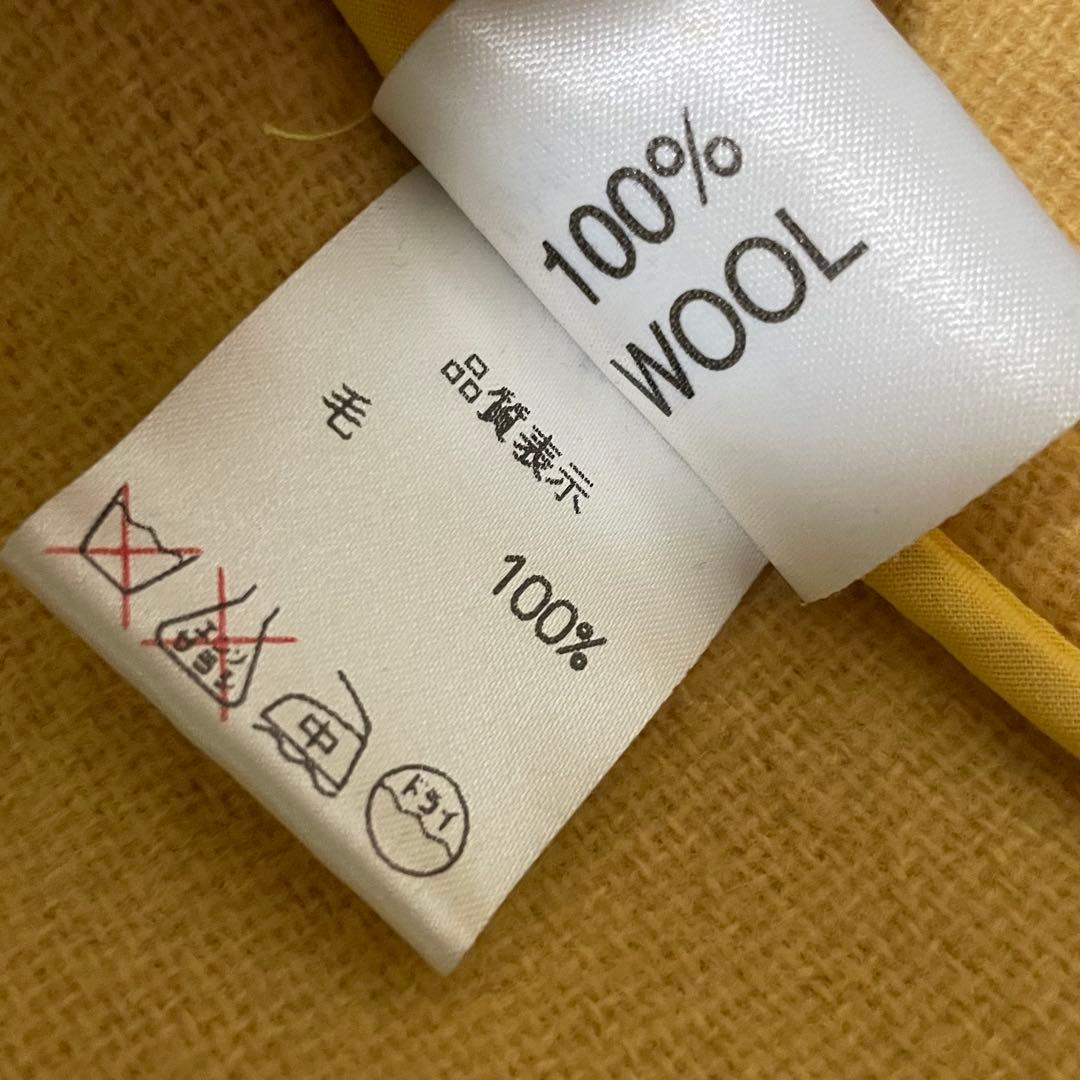 極美品 オールドイングランド ダッフルコート XL相当 マスタード ヘリンボーン