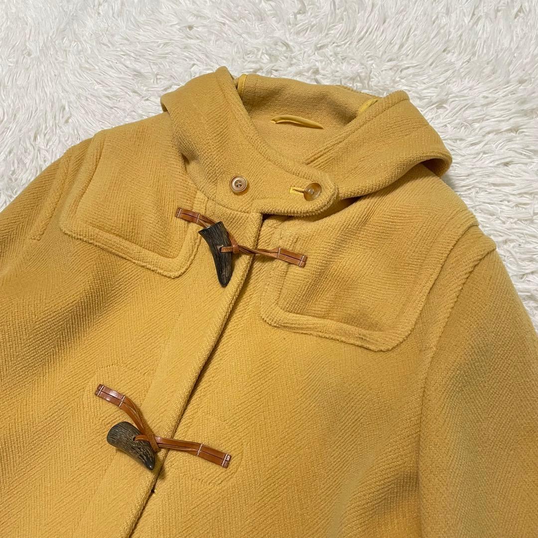 極美品 オールドイングランド ダッフルコート XL相当 マスタード ヘリンボーン