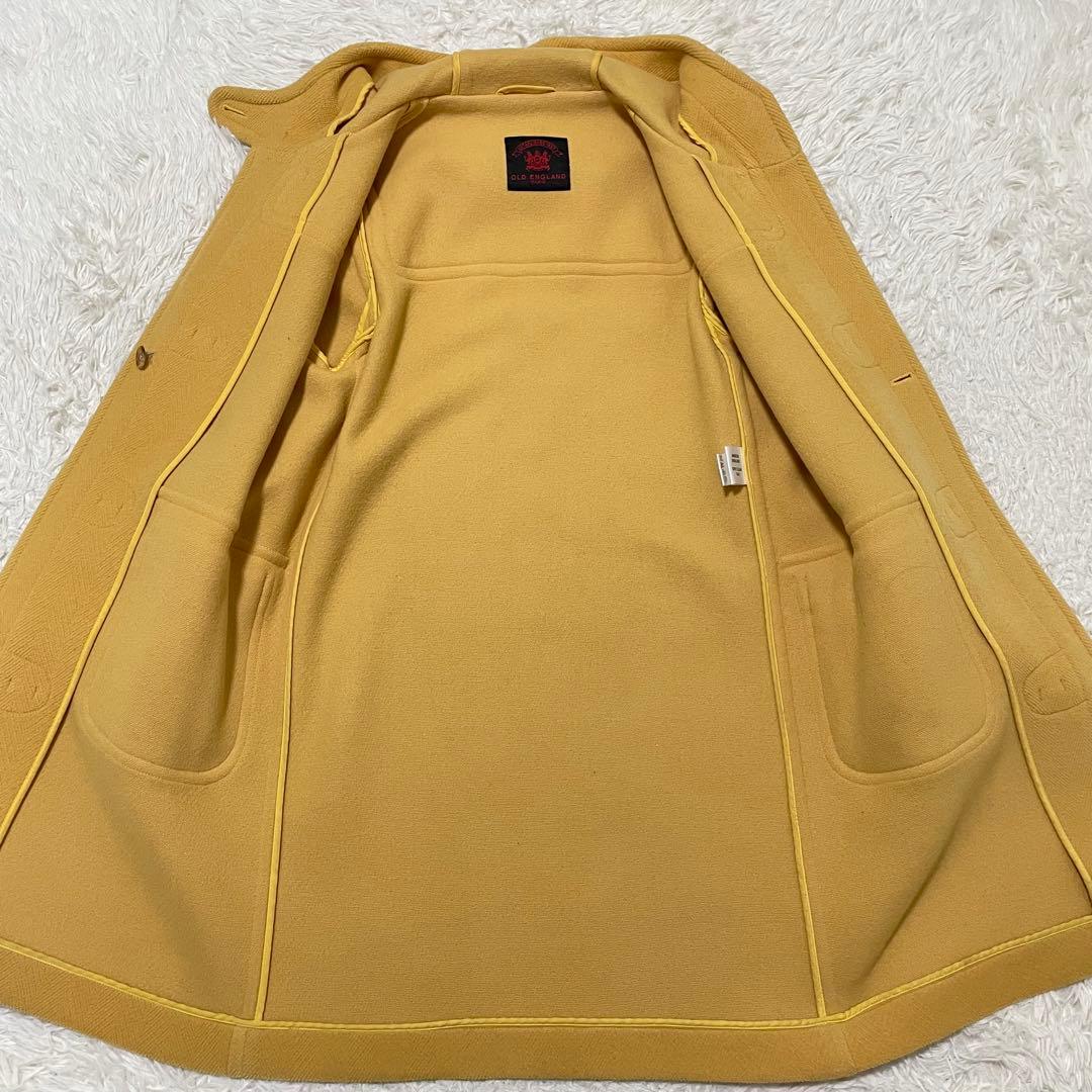 極美品 オールドイングランド ダッフルコート XL相当 マスタード ヘリンボーン