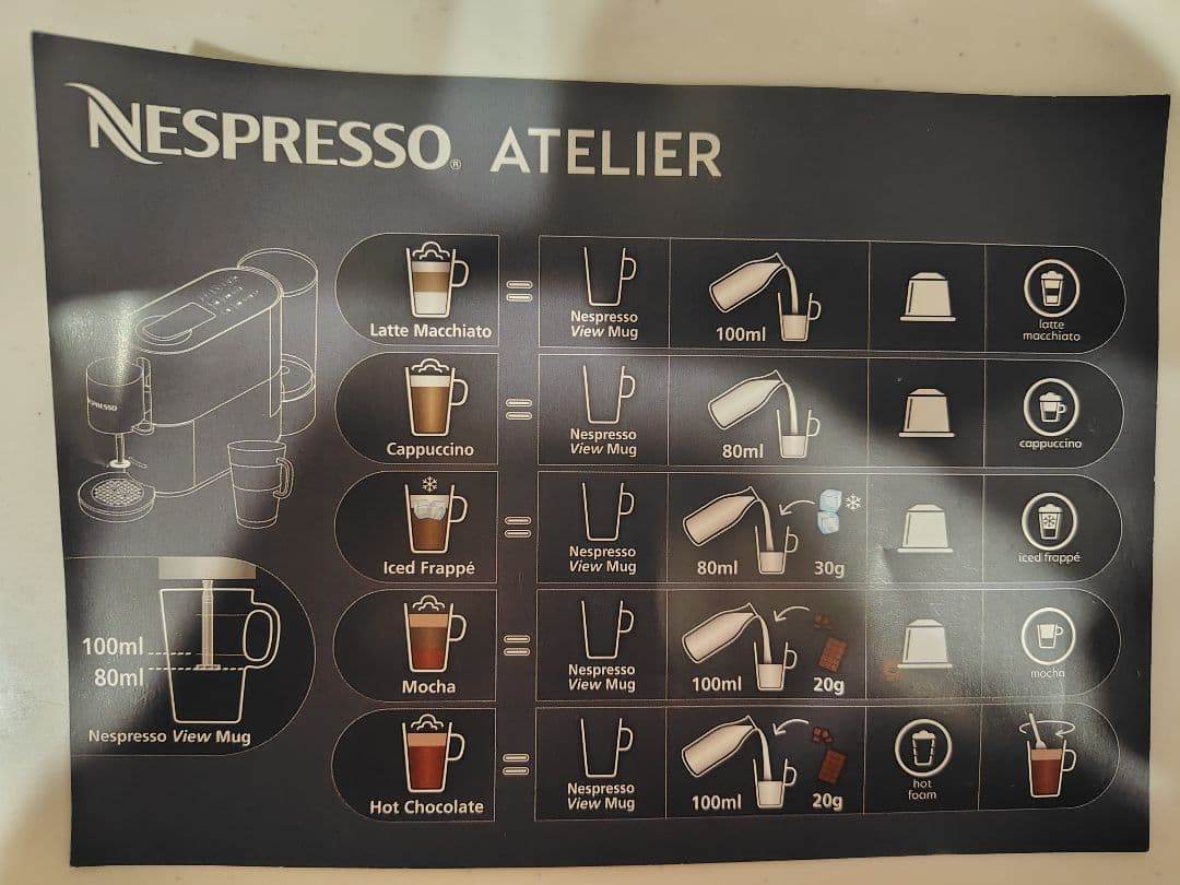 ネスプレッソ アトリエ ブラック S85-BK