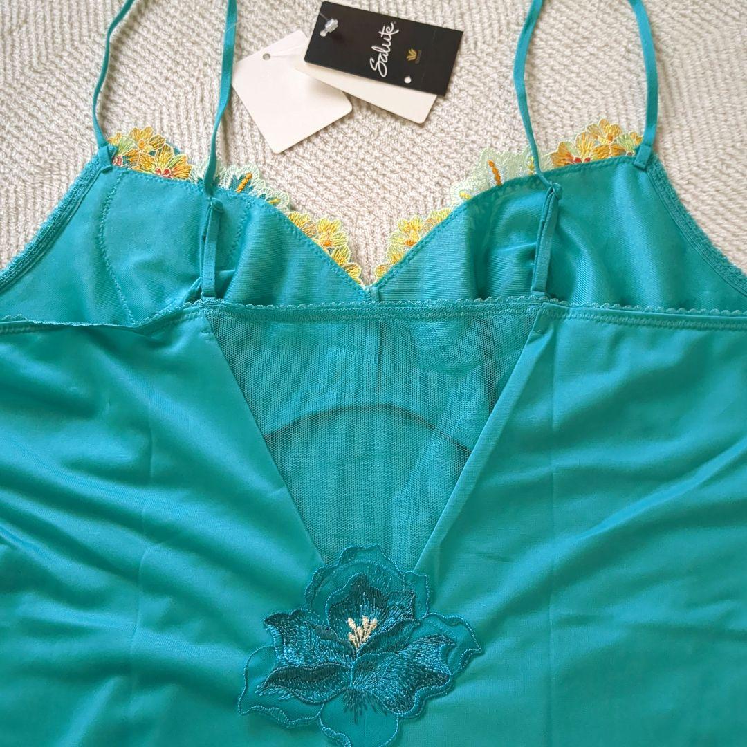 ワコール サルート プレステージ 17G スリップ Ｌ 黄龍 グリーン 新品