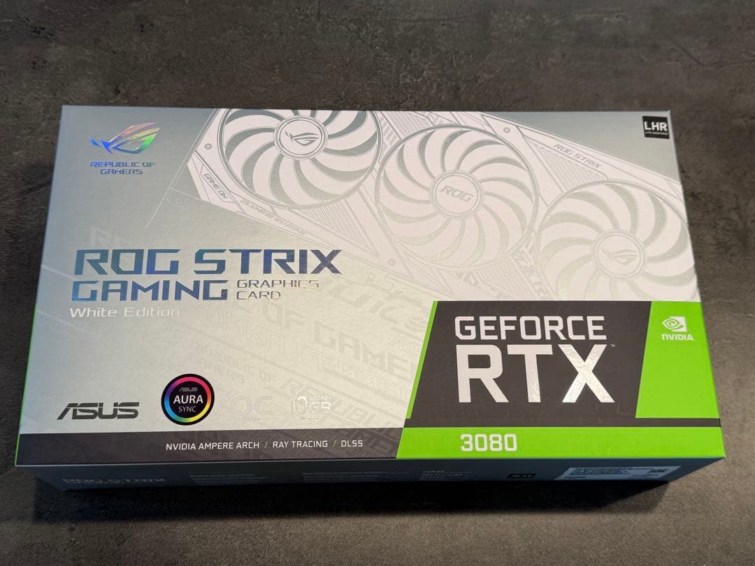 グラフィックボード・グラボ・ビデオカード ASUS ROG STRIX RTX3080 O10G GAMING White