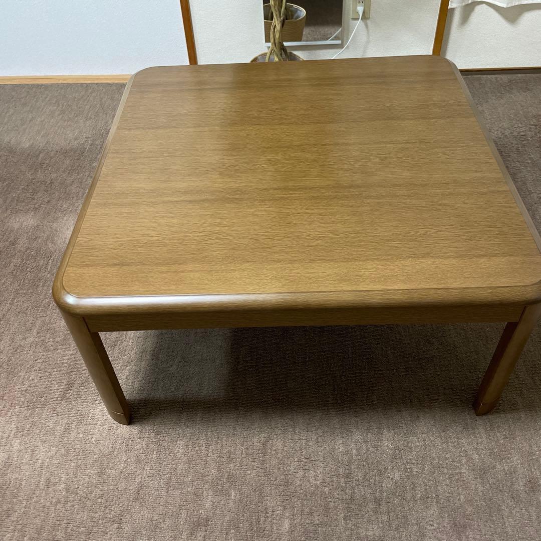 木製電気ヒーター内蔵こたつ