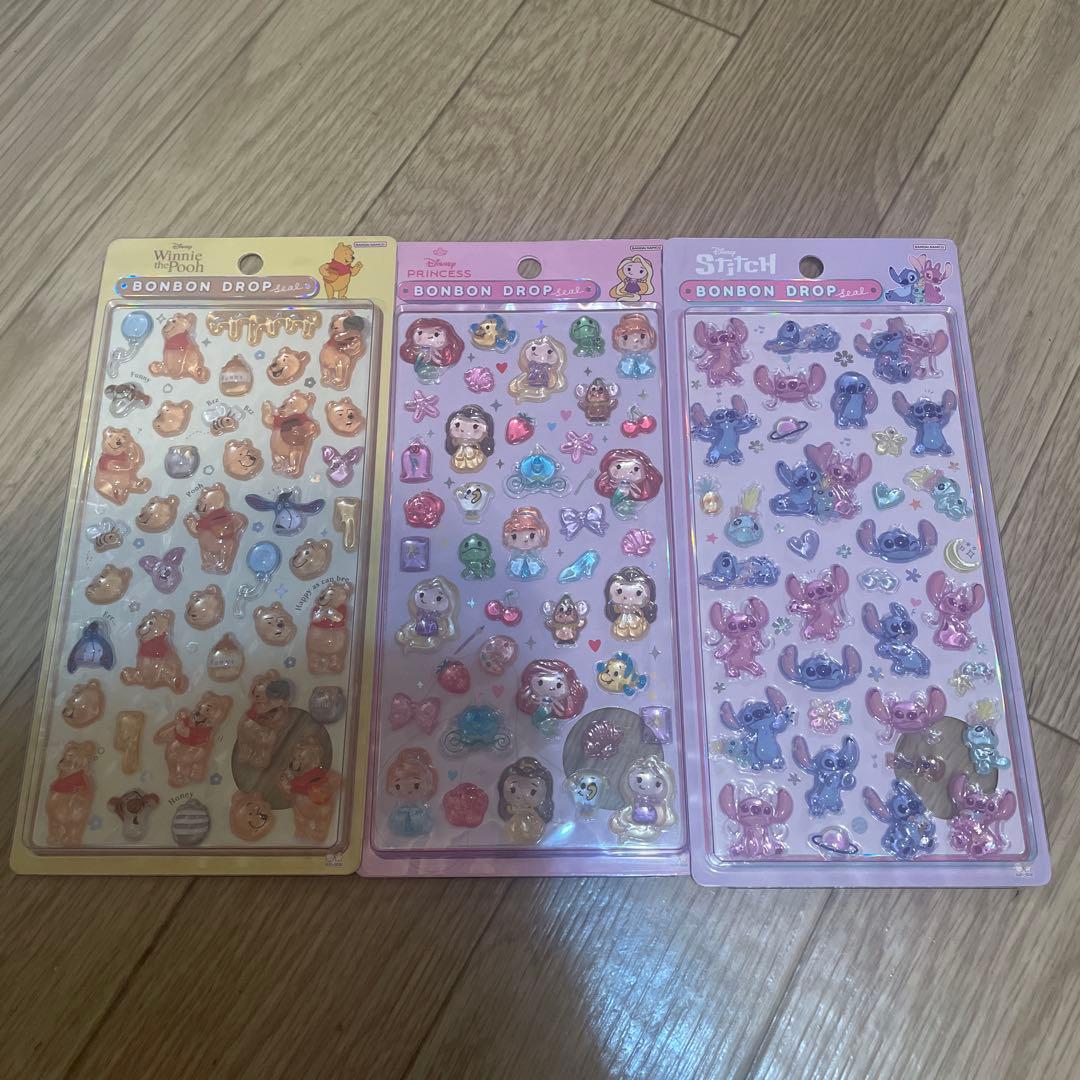 【正規品 】ボンボンドロップシール ディズニー8種類セット