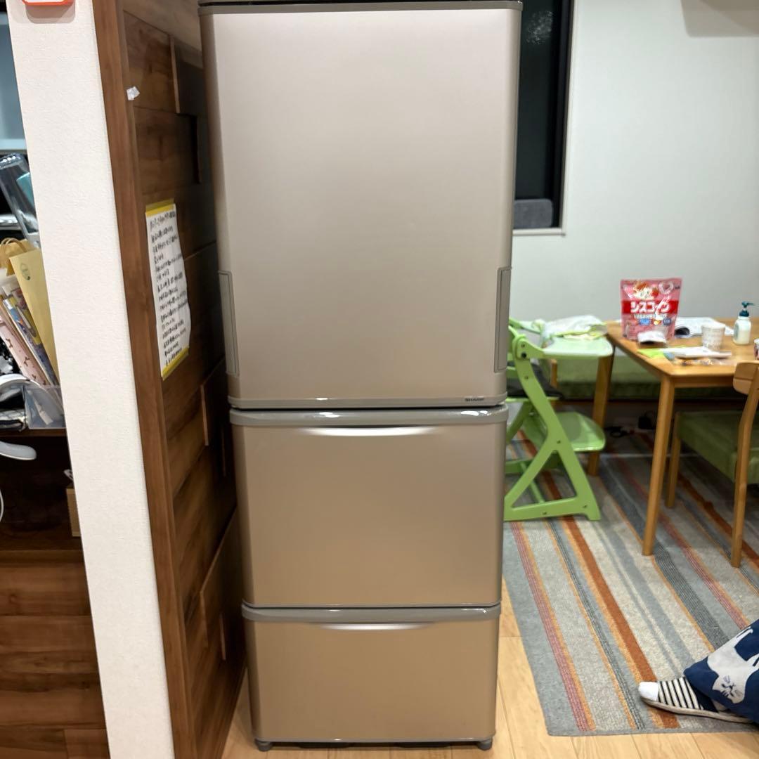 シャープ 冷蔵庫 SJ-W352B-N 350L 直接引き取り大歓迎