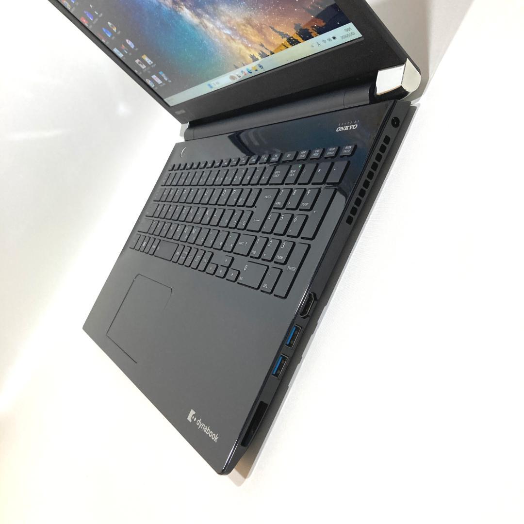 初心者向け✨スリム・カメラ付・DVD✨黒✨すぐ使えるノートパソコン◇D447-2