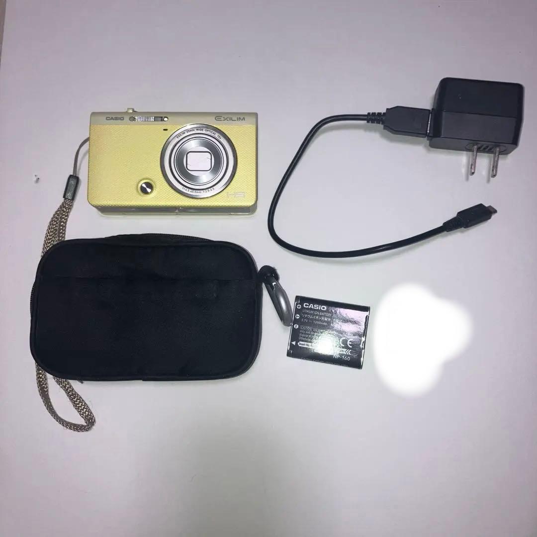 CASIO カメラ　EX-ZR70　イエロー　EXILIM 【生産終了品】