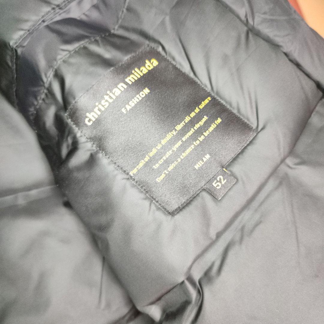 新品 CHRISTIAN MILADA size52 ダウンジャケット ブラック