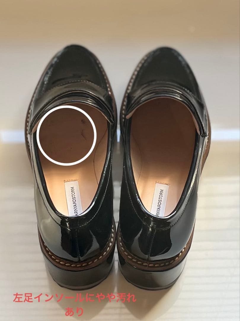 【超美品】BARNYARDSTORM エナメルウエッジローファー　サイズ36