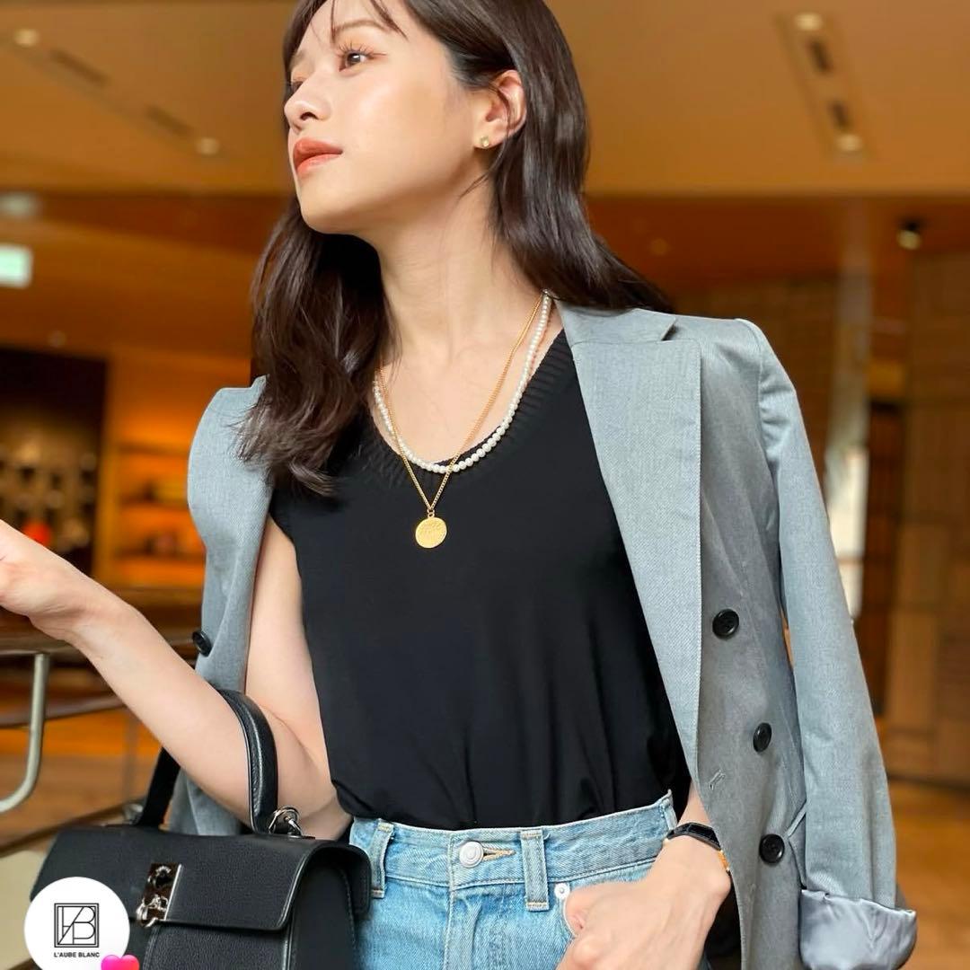 laubeblanc Basket Knit Cardigan アンサンブル