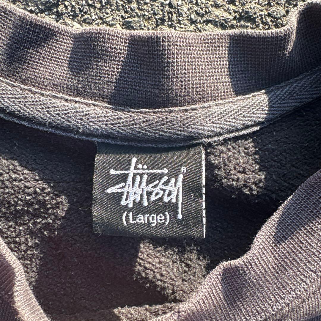 old stussy 90s ビンテージ　スウェット　フェード　ブラック　ボロ