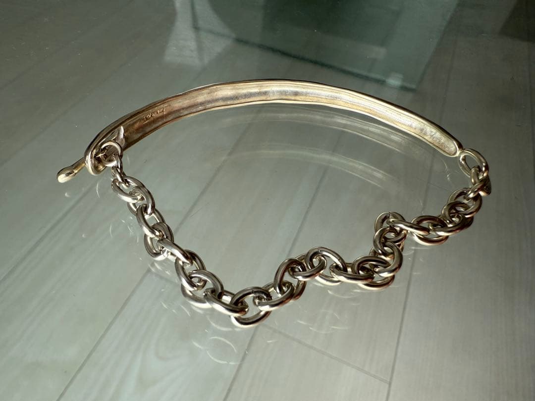 TEN. カフチェーンブレスレット SV-M-