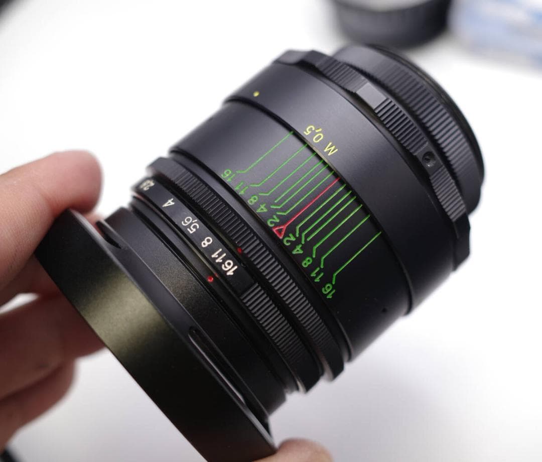 77　未使用　ぐるぐるボケレンズ　ヘリオス　44-2　M42アダプター付